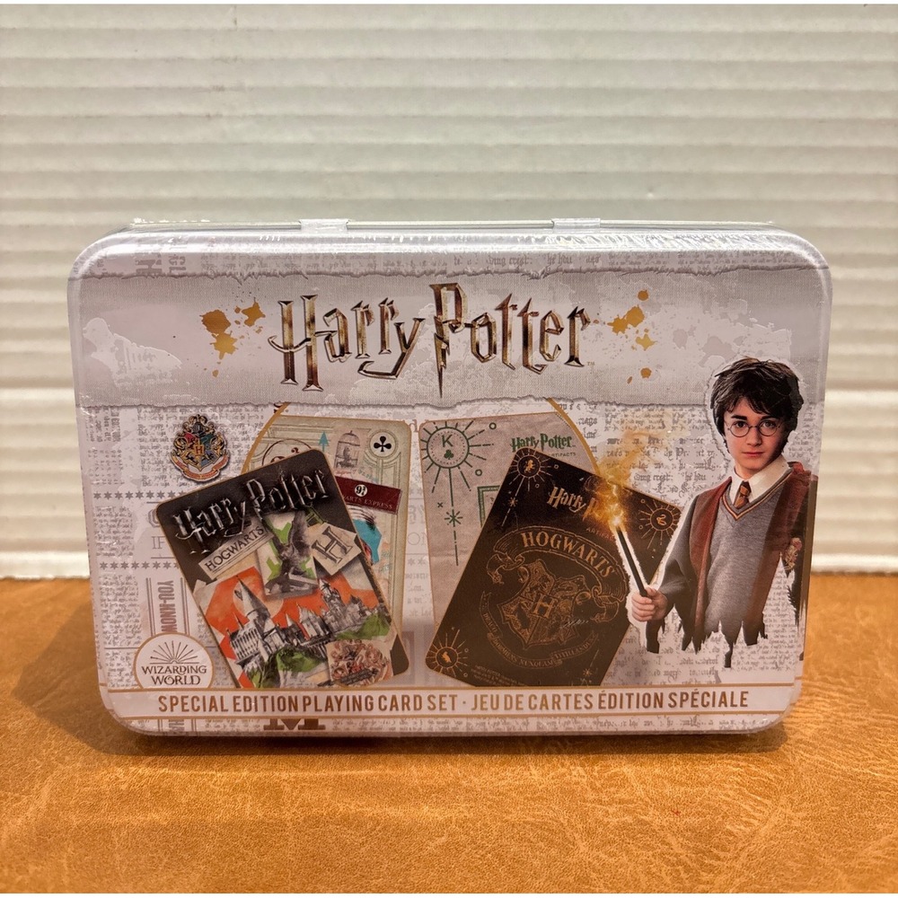 Harry Potter Special Edition Playing Card Set 2 Decks in Collector Tin Aquarius